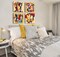Colorful Music Wall Art Modern Abstract Wall Decor 4 Piece Graffiti Canvas Painting Prints Home Artwork for Bedroom Living Room Decoration Framed Ready to Hang 12"x12"x4